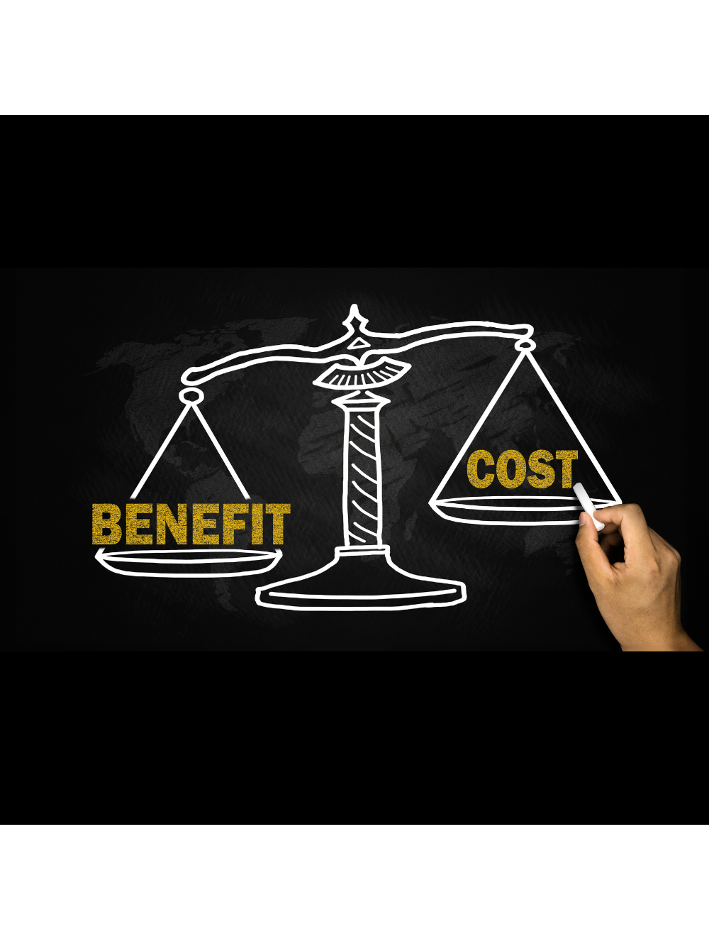 Cost-and-benefit planning graphic
